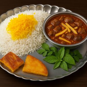 Gheimeh with rice